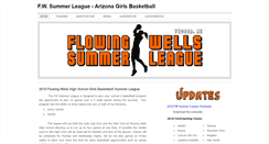 Desktop Screenshot of fwsummerleague.flowingwellsgirlsbasketball.com